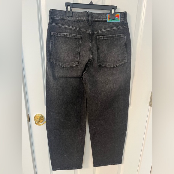 Daily Blue NWT Mantra Wide Barrel Leg Cropped Denim in Black - Picture 10 of 10